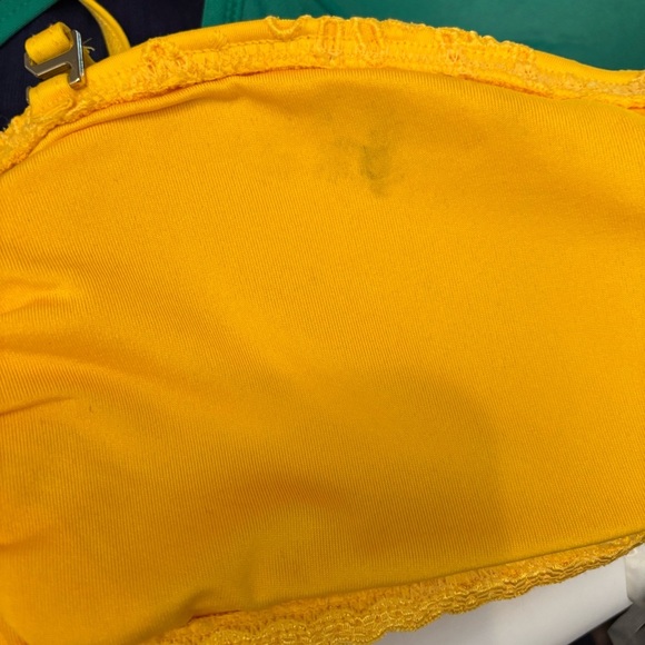 Kate Spade New York‎ women’s saffron yellow eyelet lace bikini top in size small - Picture 8 of 9